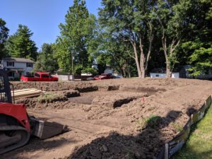 Beeson III foundation dig